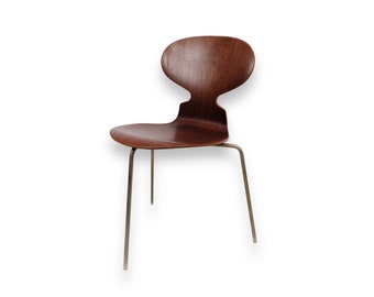 Ant Chair Model 3100 In Teak wood by Arne Jacobsen and Fritz Hansen from the 1950s