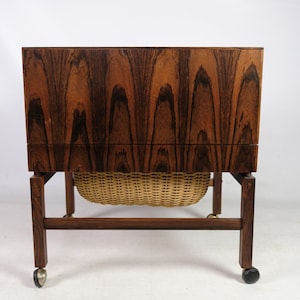 Sewing table / bar table, Rosewood, furniture design, Denmark, 1960s