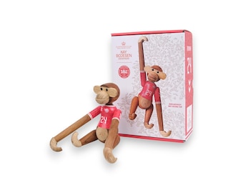 Kay Bojesen Monkey, Teak and Limba, DBU Limited Edition