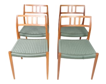 Set of four dining chairs, Model 79, Niels O. Møller, J.L. Møller Furniture Factory, 1960