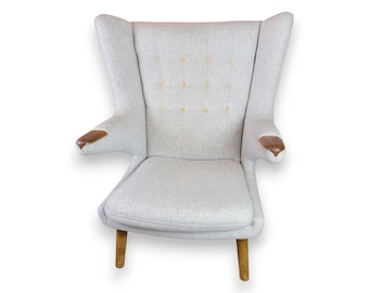 Papa Bear Chair Model AP 19 With Teak Nails By Hans J. Wegner For P.P Furniture