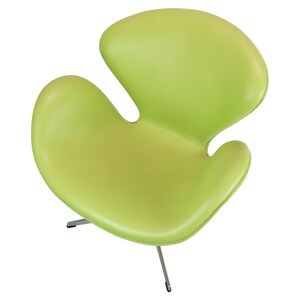 The Swan Chair Model 3320 In Lime Green By Arne Jacobsen Made By Fritz Hansen From 2007