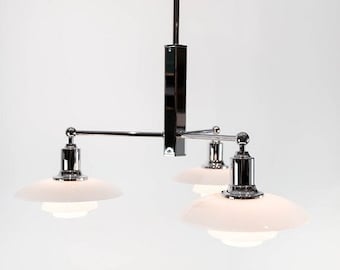 Vintage Poul Henningsen Chrome PH 2/1 Stem Fitting Lamp by Louis Poulsen