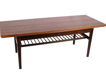 Coffee Table With Exendable lift Table Made In Rosewood By Kai Kristiansen From 1960s