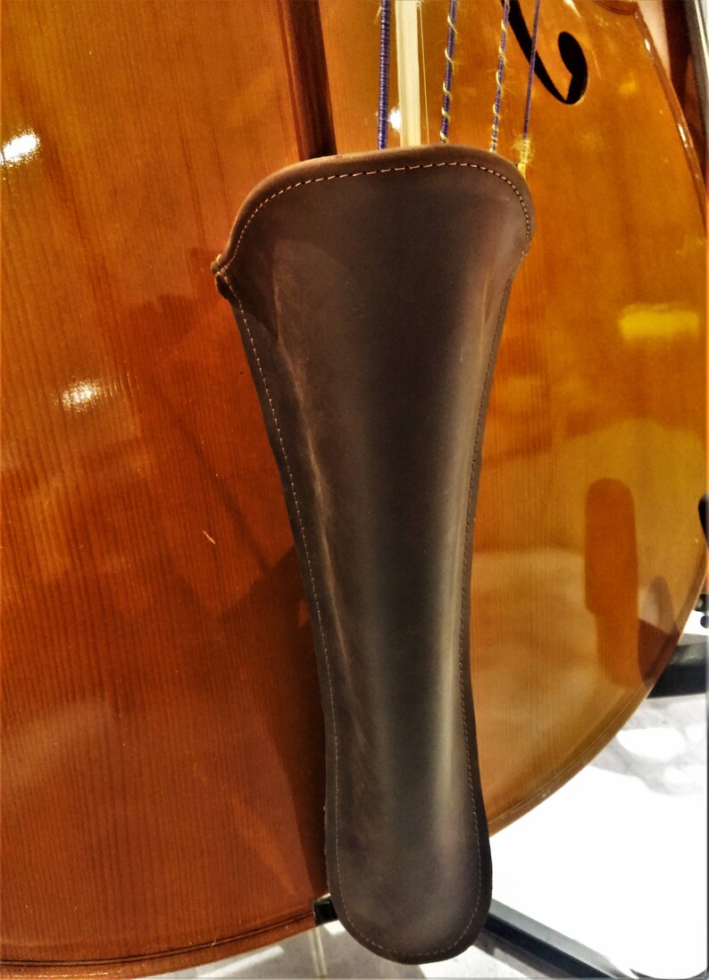Brown Leather Contrabass Bow Quiver Upright Bass Double Etsy