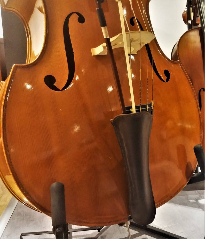 Brown Leather Contrabass Bow Quiver Upright Bass Double Etsy