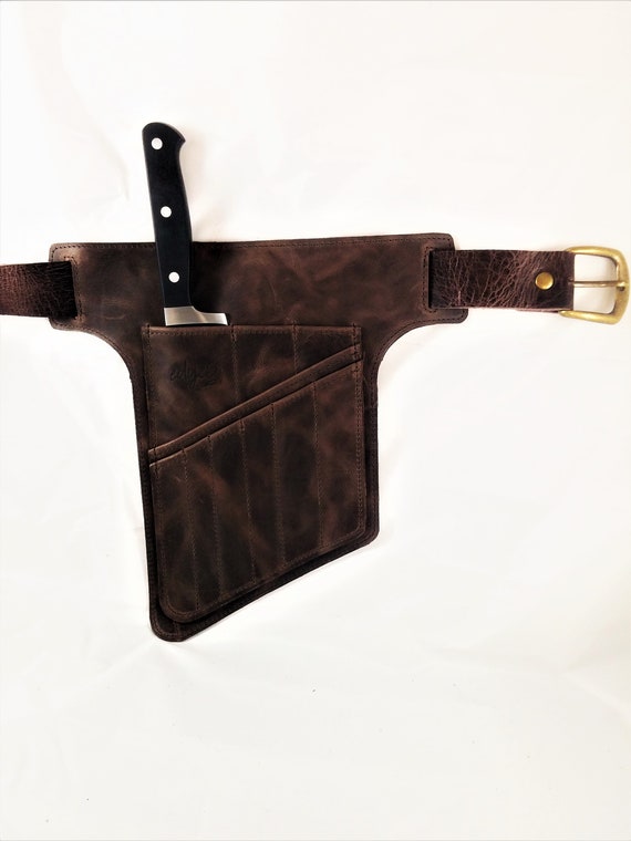 Leather Chef Knife Utility Belt Knife Roll Accessories Etsy