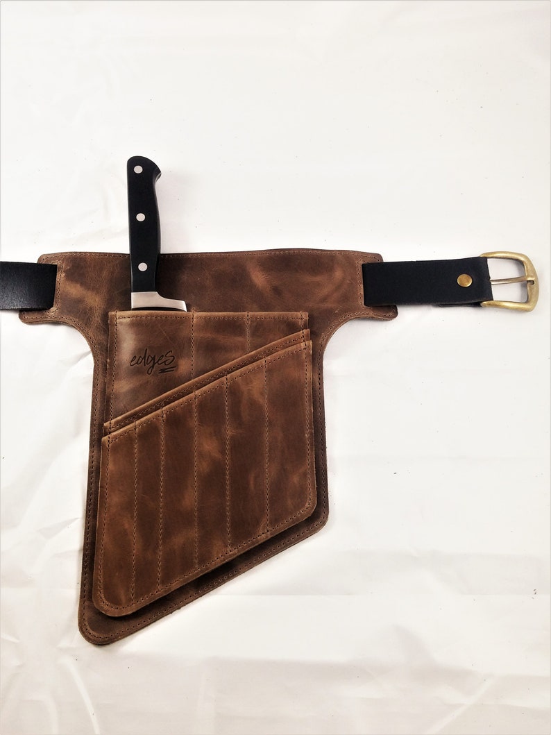 Leather Chef Knife Utility Belt Knife Roll Accessories Etsy
