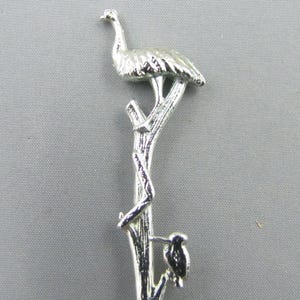Emu Kookaburra & a BOOMERANG AUSTRALIA vintage Cuillère souvenir LEGA à collectionner