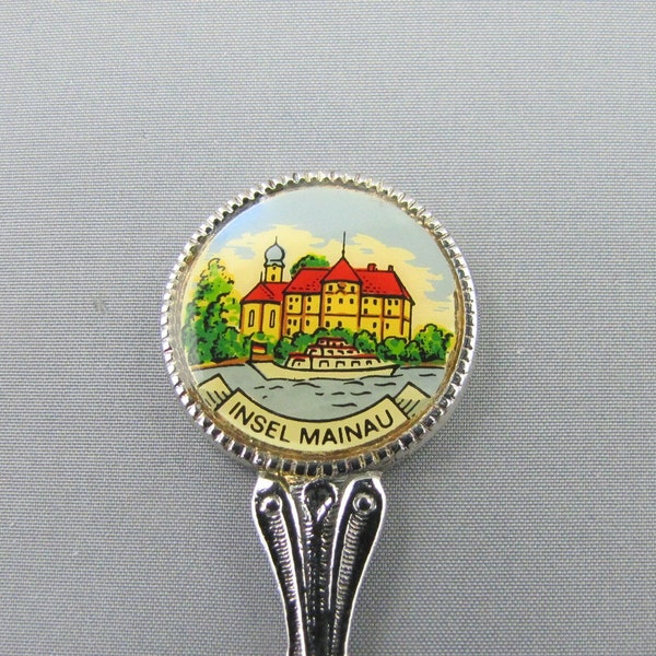 Insel Mainau Garden Island LAKE CONSTANCE Germany Vintage Collectors SOUVENIR Spoon