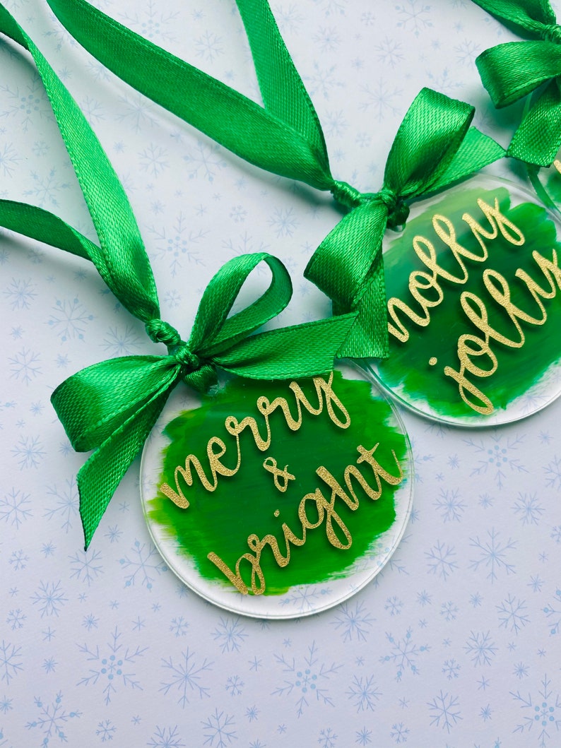 Christmas Ornaments Christmas Tree Ornaments Green Etsy