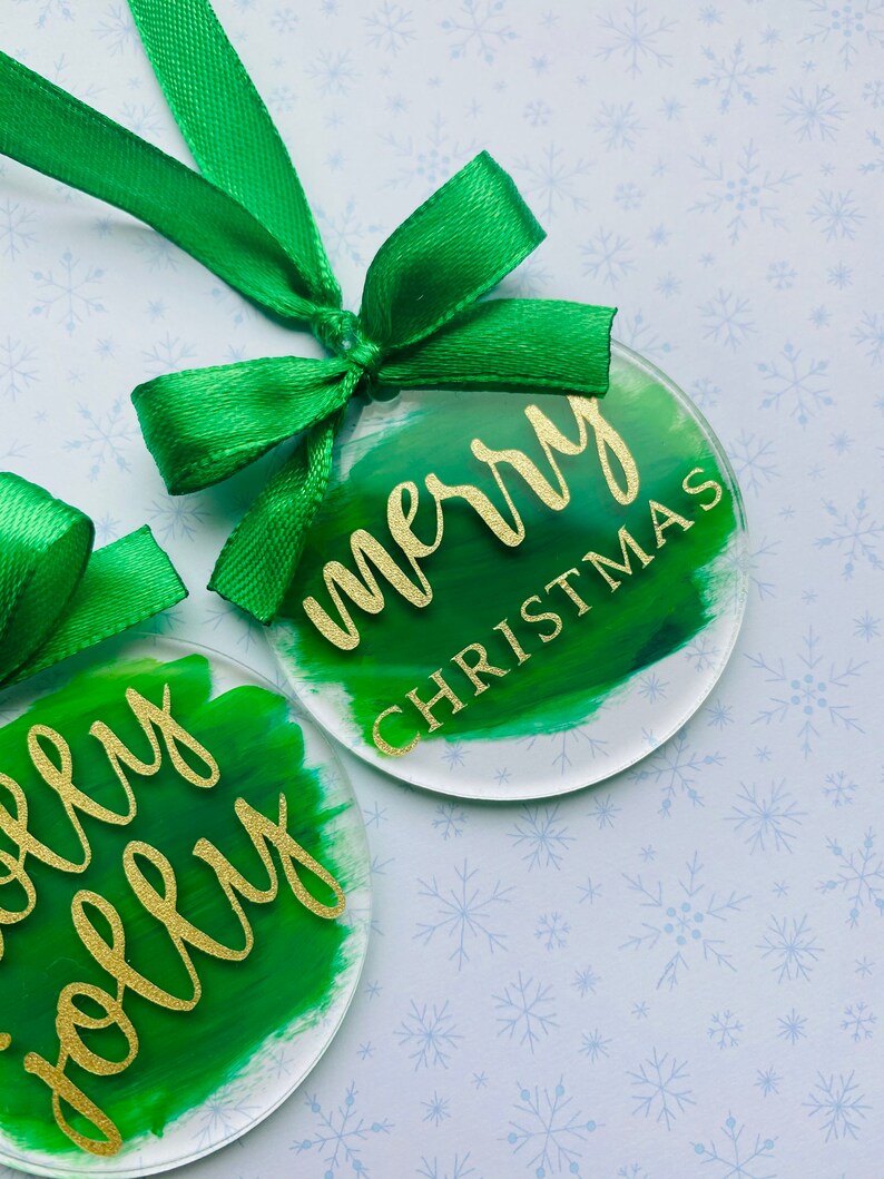 Christmas Ornaments Christmas Tree Ornaments Green Etsy