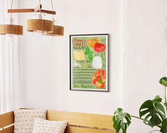 Custom Illustrated Recipe , Personalized Recipe Art, Custom Wall Art, Food Wall Art, Personalized Christmas Gift