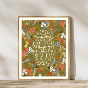 Little Women Quote/Jo March/ Feminist Quote/Louisa May Alcott