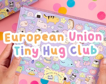 Boîte Tiny Hug Club UE - Mai : licornes épaisses, arcs-en-ciel et vers luisants