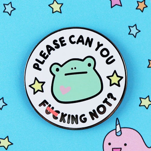 Funny Swearing Piggy Hard Enamel Pin Enamel Pins Feminist - Etsy