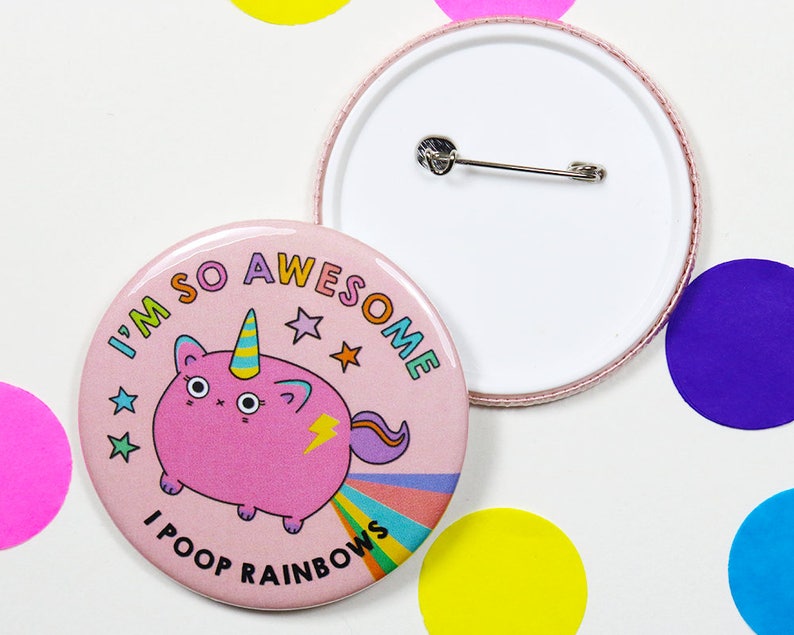 Large unicorn badge boyfriend stocking squad gifts funny secret santa gift boyfriend funny gift girlfriend funny gift best friend gift