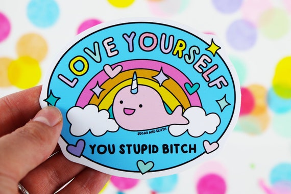 Love Yourself Feminist Vinyl Sticker Kawaii Stickers Laptop - Etsy