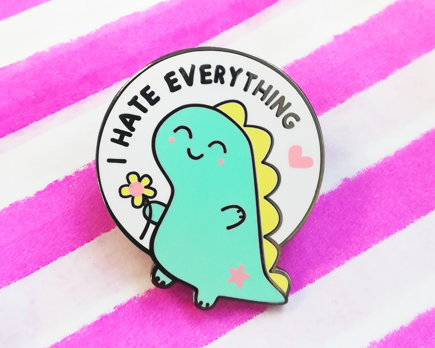 Dinosaur Enamel Pin Enamel Pin Funny Enamel Pin Feminist Etsy Australia 