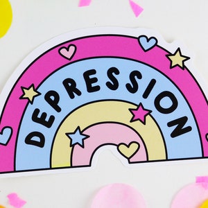 cute vinyl sticker laptop stickers sticker pack anxiety etsy