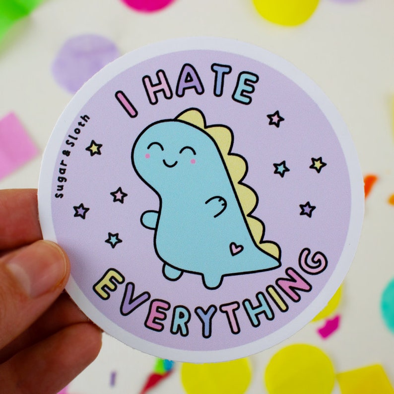 Dinosaur Vinyl Stickers Dinosaur Vinyl Decal Cute Laptop Etsy