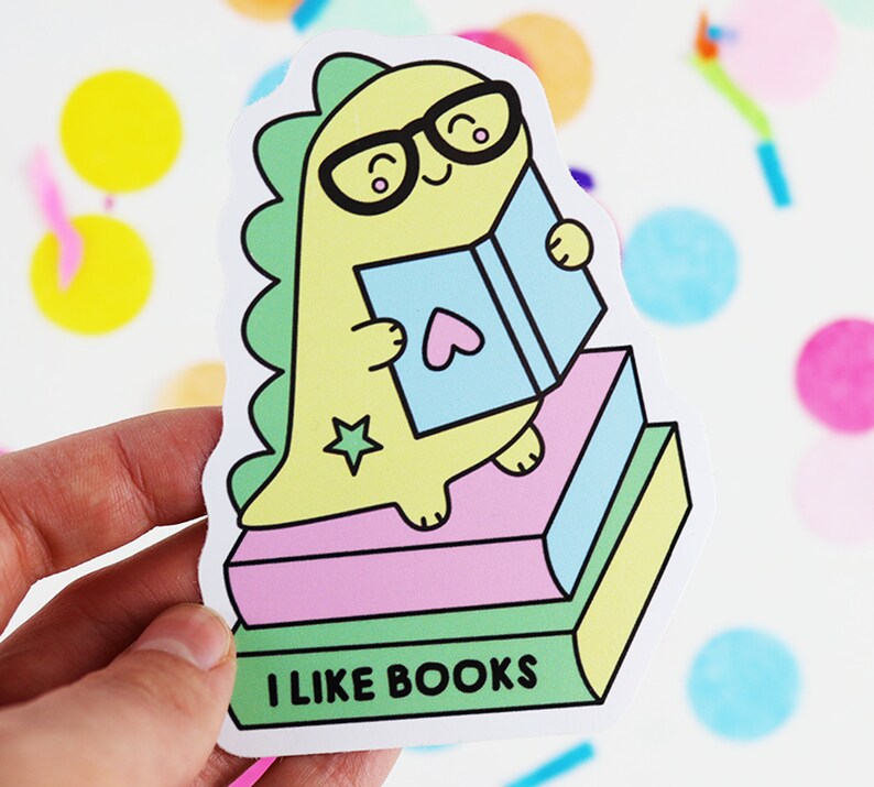 I Like Books Vinyl Sticker - Etsy