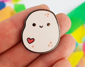 Ian The Potato Enamel Pin, Cute Pin, Funny Pin