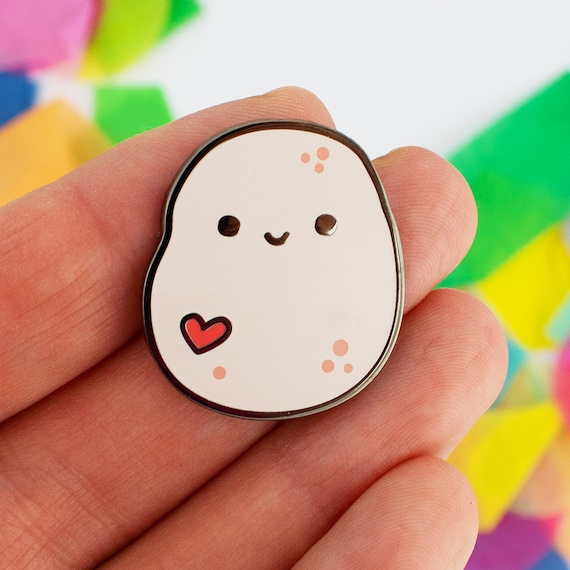 Ian the Potato Enamel Pin, Cute Pin, Funny Pin 