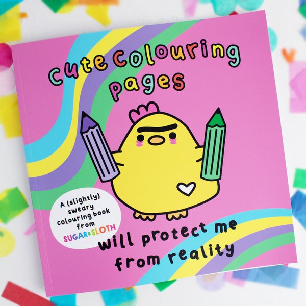 Sloth Coloring Book - Etsy