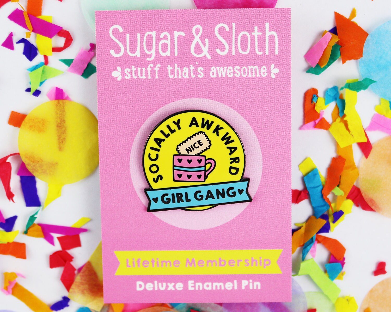 Gift for friend girl gang badge funny gift for best friend Etsy