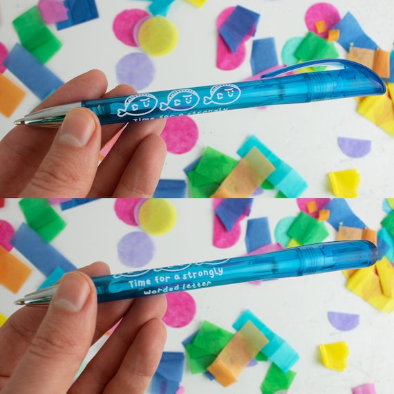 Joli stylo rigolo, c'est le temps d'avoir un stylo à lettres fortes, Stylo  kawaii, joli cadeau de papeterie, stylo rigolo, papeterie motivante, cadeau  mignon -  France