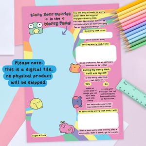 Download digital em PDF: Planilha para baixar o Worry De-Castophizer, Planilhas para Preocupações, Planilha para Preocupações, Planilha para Ansiedade, Planilha para Ansiedade para Imprimir