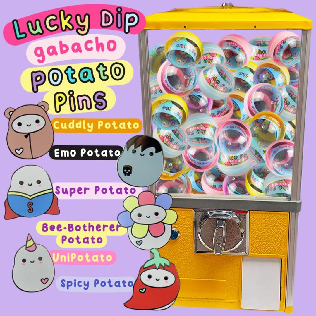 Lucky Dip Gachapon Ian the Potato Enamel Pin, Gachapons, Lucky Dip — free download