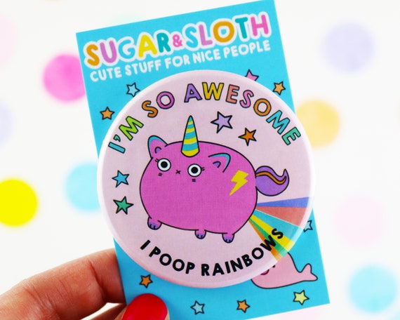 Large unicorn badge boyfriend stocking squad gifts funny secret santa gift boyfriend funny gift girlfriend funny gift best friend gift
