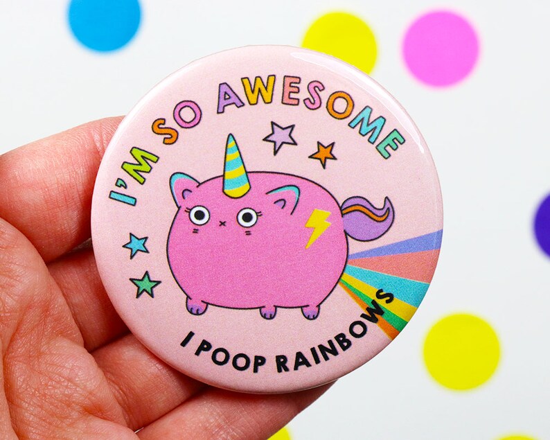 Large unicorn badge boyfriend stocking squad gifts funny secret santa gift boyfriend funny gift girlfriend funny gift best friend gift