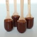 4 Hot Chocolate Spoons / Chocolate Stirers / Vegan Chocolate Spoon 