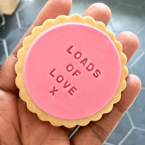 Personalised Message Cookies / Birthday / Thank You / I Love You