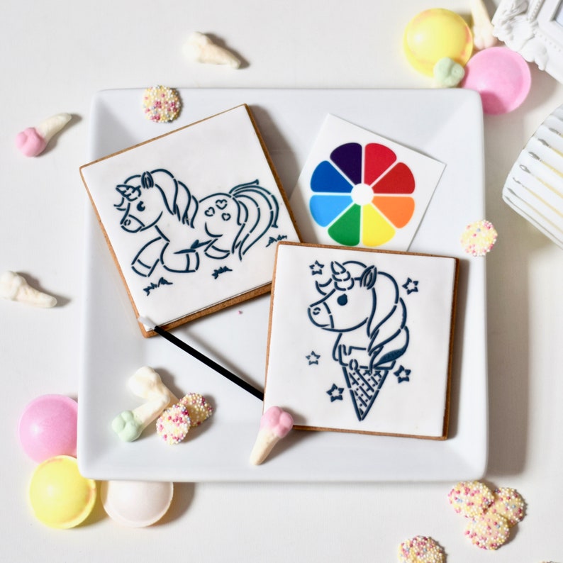 Paint Your Own Unicorn Cookies Etsy UK