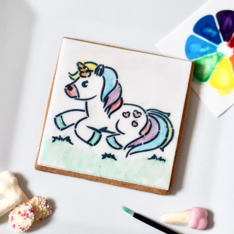 Paint Your Own Unicorn Cookies Etsy UK