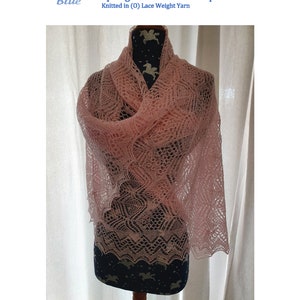 Knitting Pattern for a Lace Shawl/Stole in the Shetland Lace Tradition
