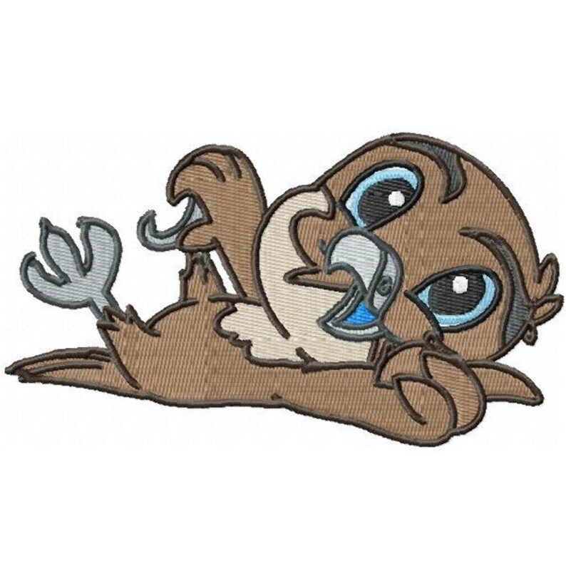 Baby falcon embroidery design zip file download  etsy Baby falcon embroidery design zip file download  etsy