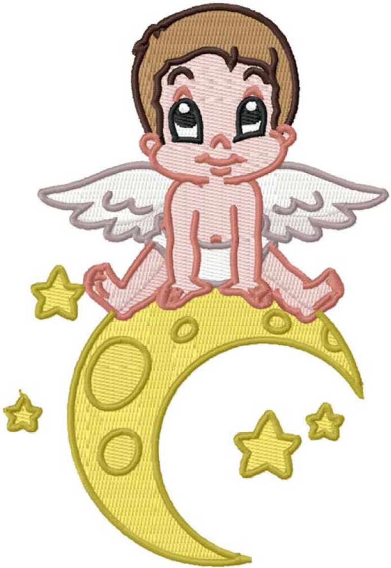 Baby angel embroidery design download  etsy Baby angel embroidery design download  etsy