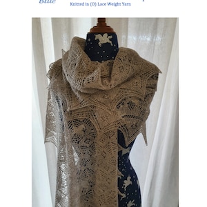 Knitting Pattern for a Lace Shawl/Stole in the Shetland Lace Tradition
