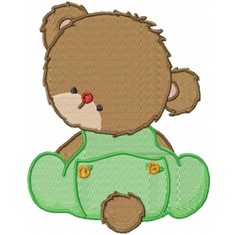 Baby Bear Embroidery Design Zip File Download Etsy