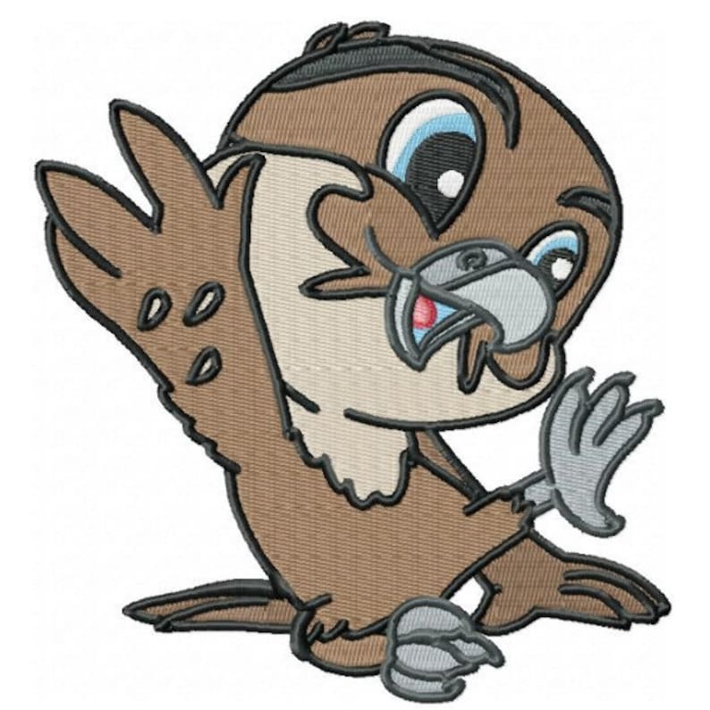 Baby falcon embroidery design zip file download  etsy Baby falcon embroidery design zip file download  etsy