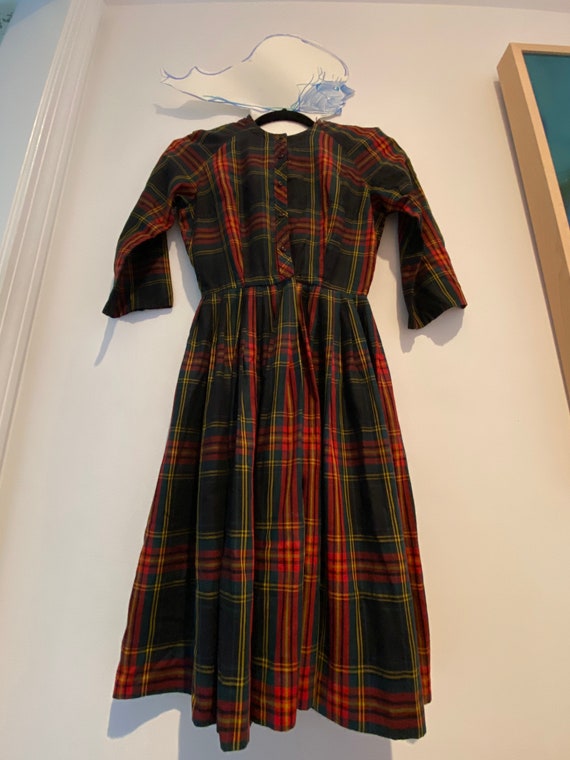 Vintage High Waisted Plaid Dress - image 2