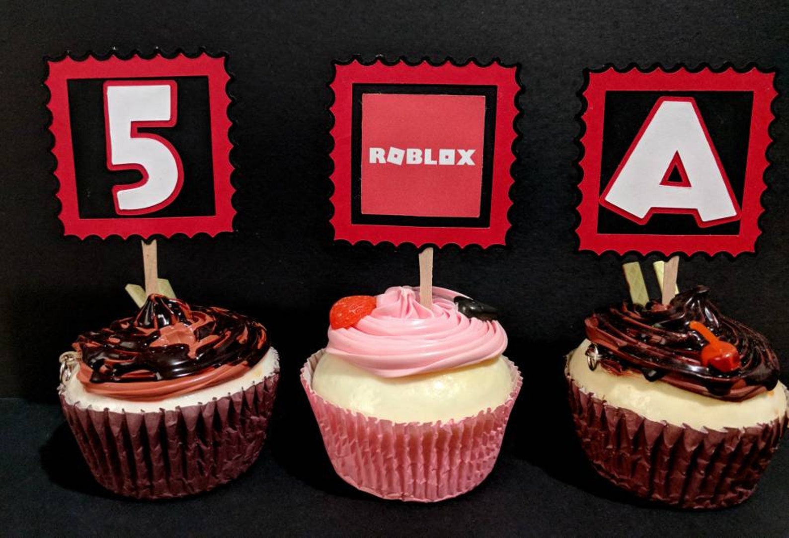 Roblox Cupcake Toppers. Roblox Party Supplies. Roblox Birthday Etsy