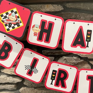 Race Car Birthday Banner. Race Car Banner. Racer Banner. Cars Banner. Vehicles Banner. NASCAR. Race Car 1st Birthday. Daytona Banner