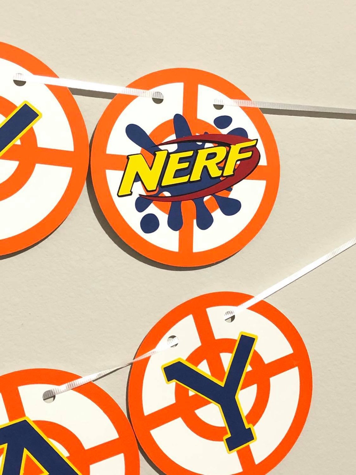 NERF Birthday Banner | Etsy
