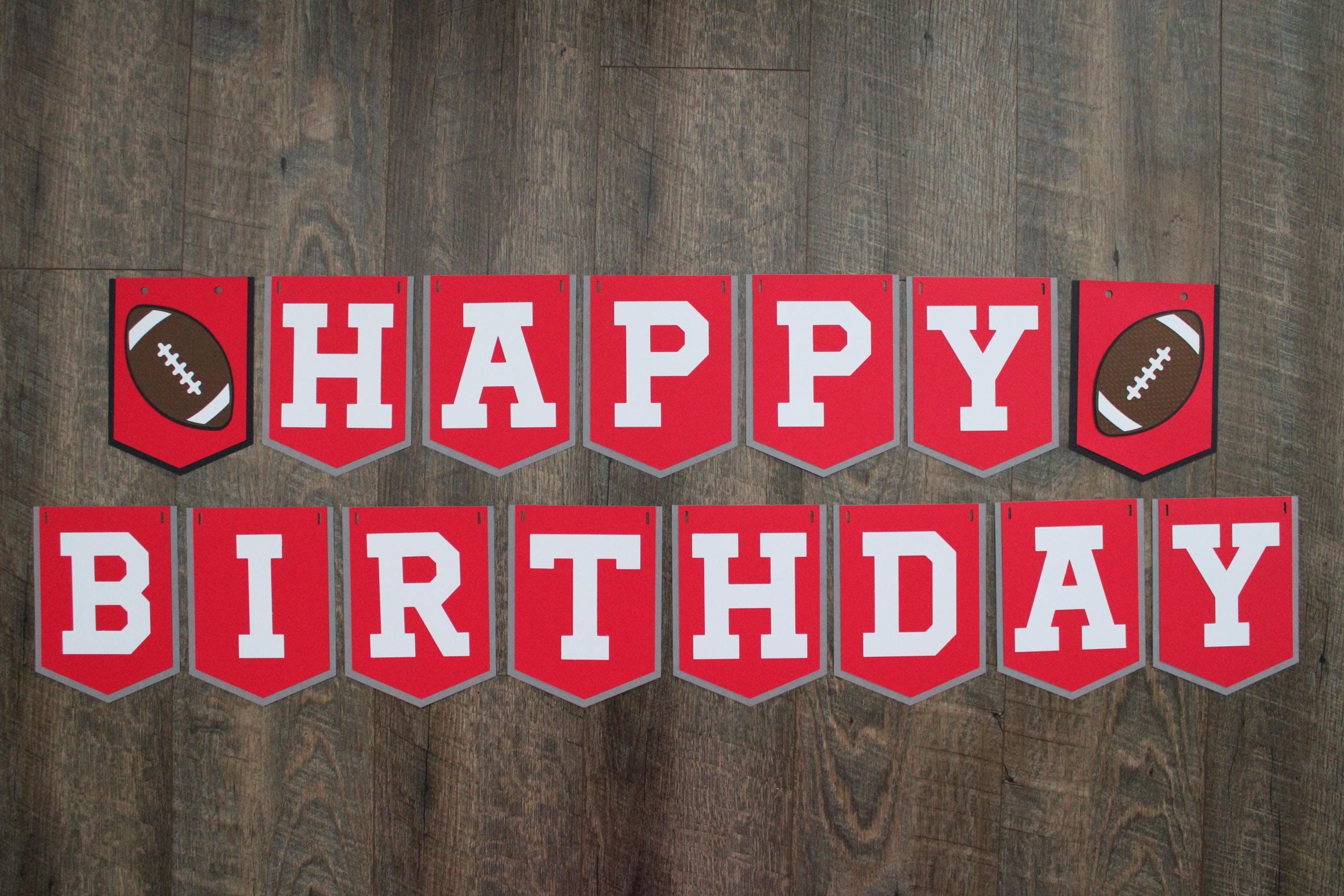 Sports Banner. Sports Birthday Party Decoration. Football Birthday. Soccer Birthday. Basketball Birthday. Volleyball Birthday. Custom Banner